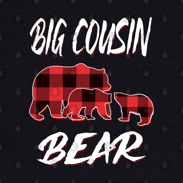 Big Cousin Bear Red Plaid Christmas Pajama Matching Family Gift by intelus